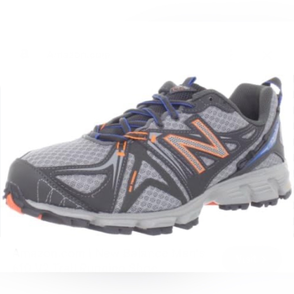 New Balance Men's 610 V2 Grey/Orange Trail‎ running shoes size 7 - Picture 3 of 8